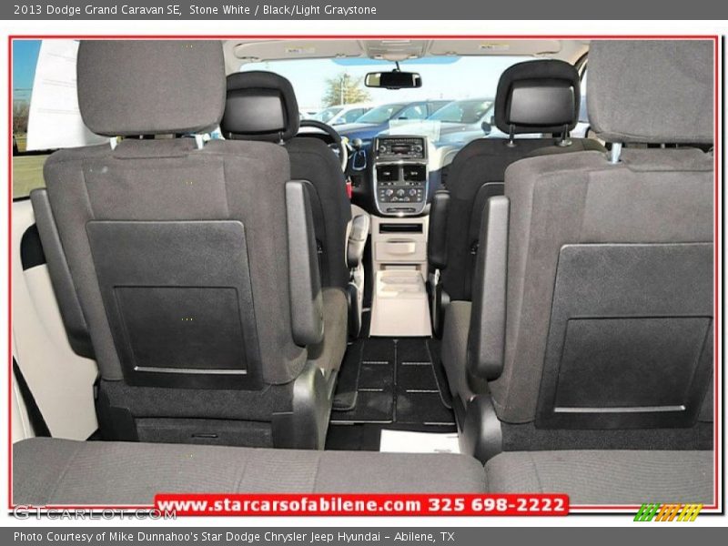 Stone White / Black/Light Graystone 2013 Dodge Grand Caravan SE