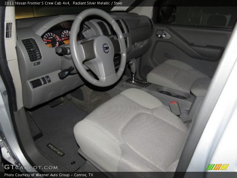 Radiant Silver Metallic / Steel 2011 Nissan Frontier S Crew Cab 4x4