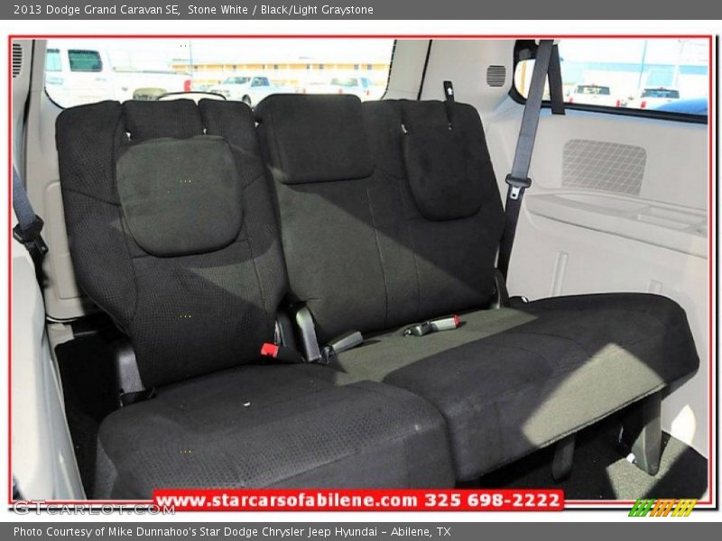 Stone White / Black/Light Graystone 2013 Dodge Grand Caravan SE