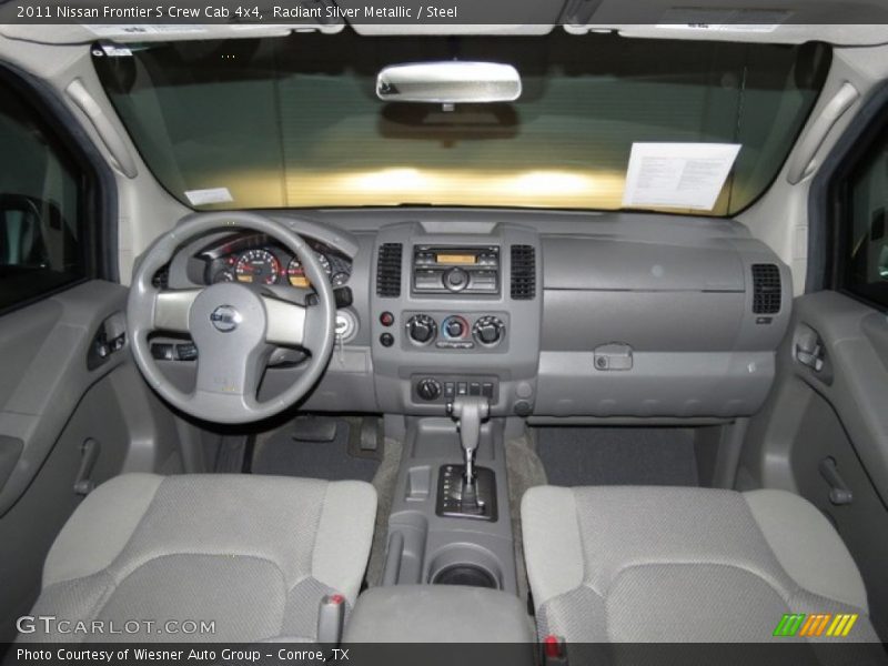 Radiant Silver Metallic / Steel 2011 Nissan Frontier S Crew Cab 4x4