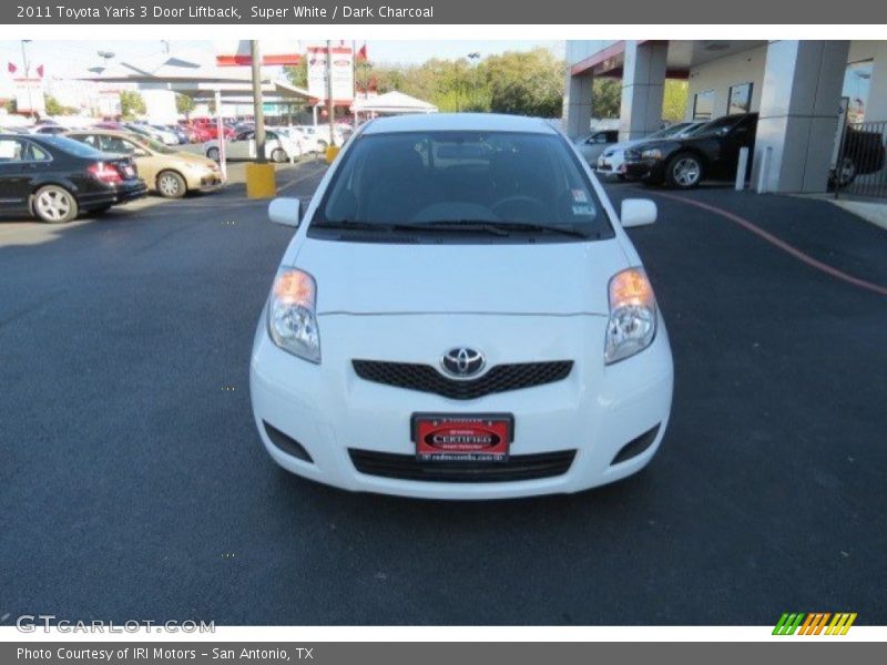 Super White / Dark Charcoal 2011 Toyota Yaris 3 Door Liftback