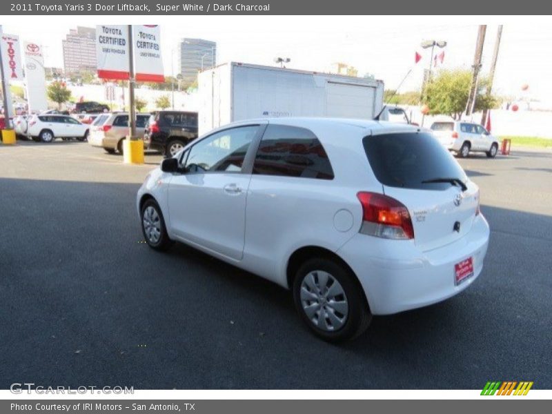 Super White / Dark Charcoal 2011 Toyota Yaris 3 Door Liftback
