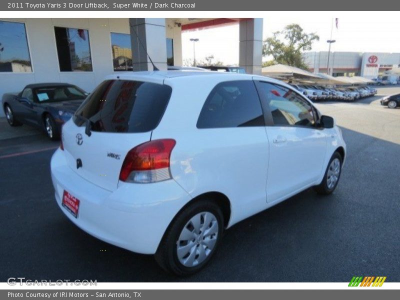 Super White / Dark Charcoal 2011 Toyota Yaris 3 Door Liftback