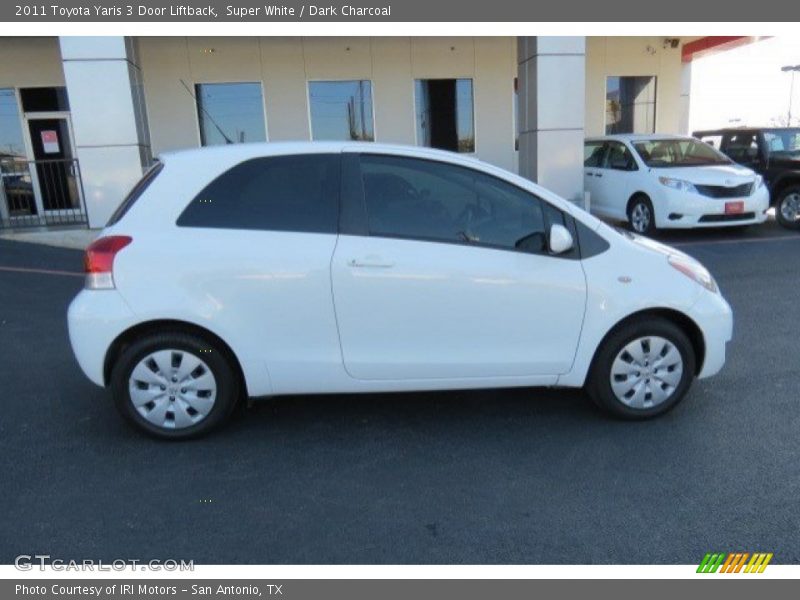 Super White / Dark Charcoal 2011 Toyota Yaris 3 Door Liftback