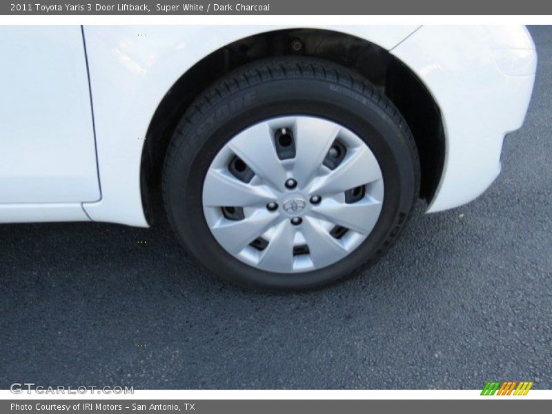 Super White / Dark Charcoal 2011 Toyota Yaris 3 Door Liftback