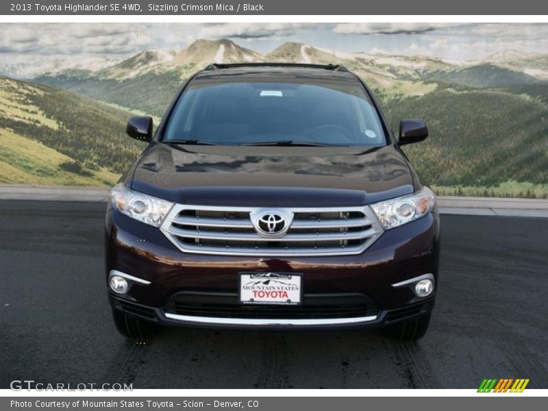 Sizzling Crimson Mica / Black 2013 Toyota Highlander SE 4WD