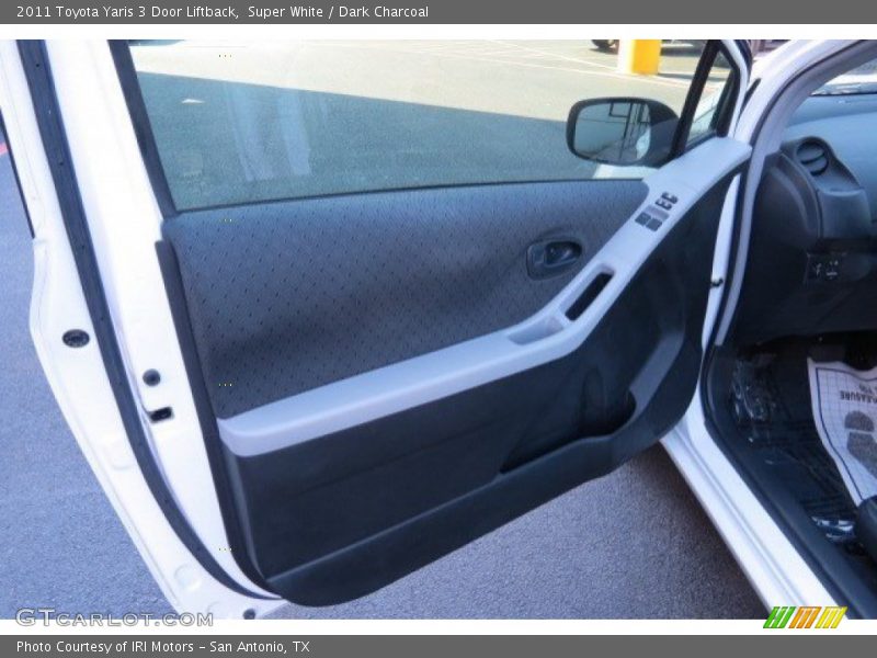 Super White / Dark Charcoal 2011 Toyota Yaris 3 Door Liftback