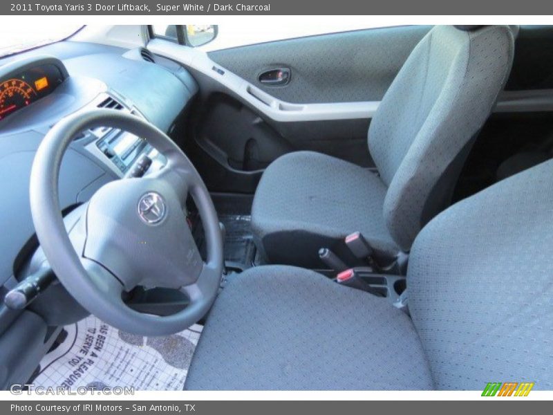 Super White / Dark Charcoal 2011 Toyota Yaris 3 Door Liftback