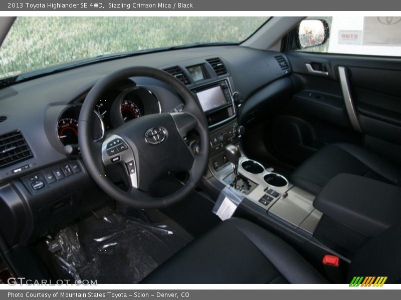Sizzling Crimson Mica / Black 2013 Toyota Highlander SE 4WD