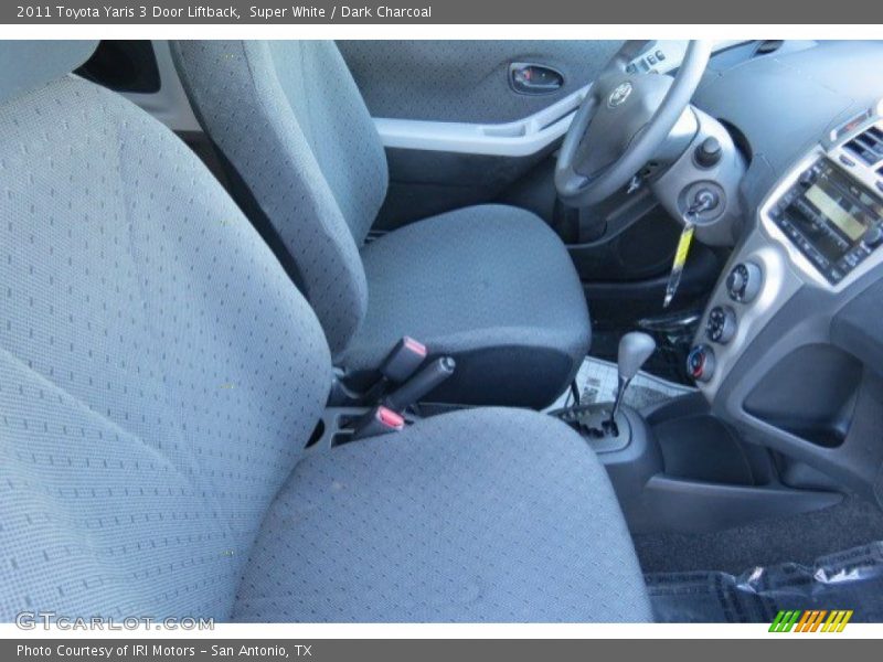 Super White / Dark Charcoal 2011 Toyota Yaris 3 Door Liftback