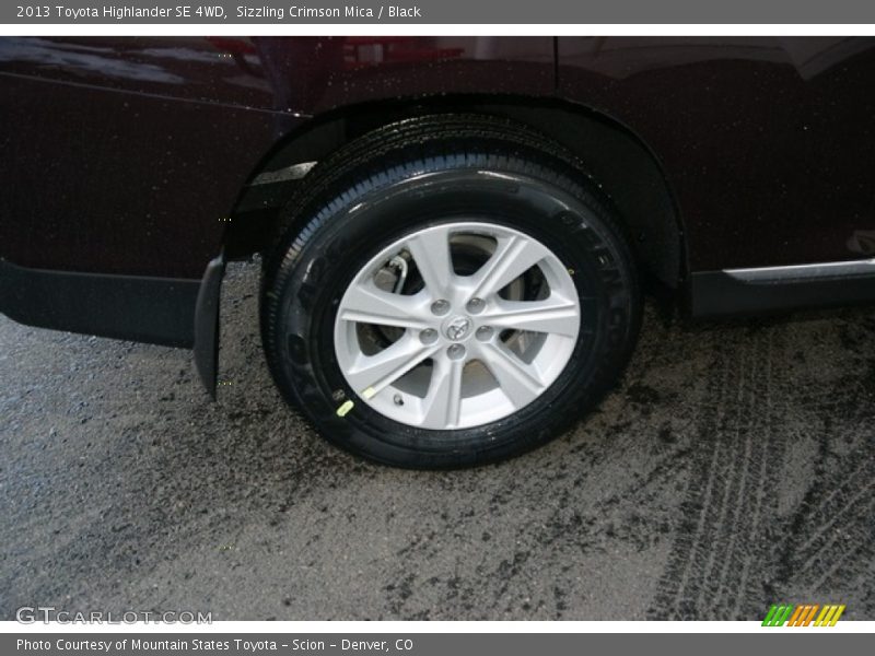 Sizzling Crimson Mica / Black 2013 Toyota Highlander SE 4WD