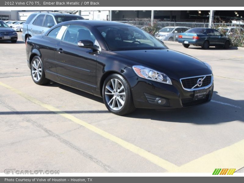 Ember Black Metallic / Off Black 2012 Volvo C70 T5