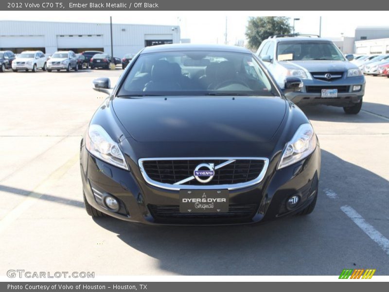 Ember Black Metallic / Off Black 2012 Volvo C70 T5