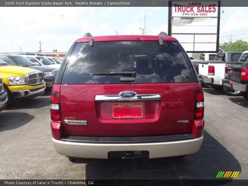 Redfire Metallic / Camel/Stone 2006 Ford Explorer Eddie Bauer 4x4