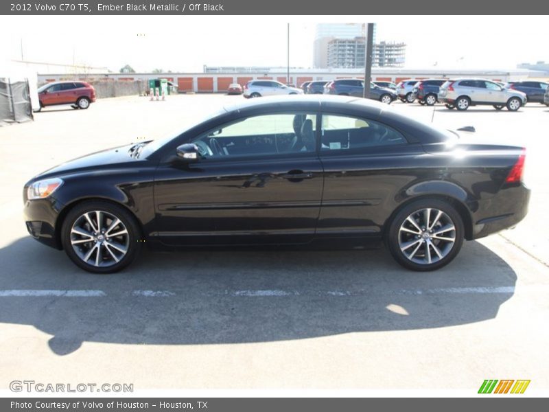 Ember Black Metallic / Off Black 2012 Volvo C70 T5