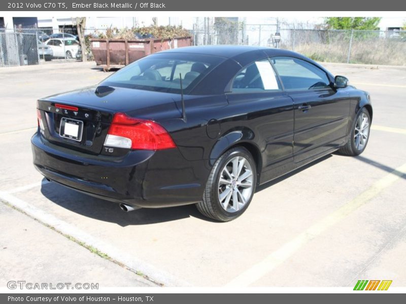 Ember Black Metallic / Off Black 2012 Volvo C70 T5