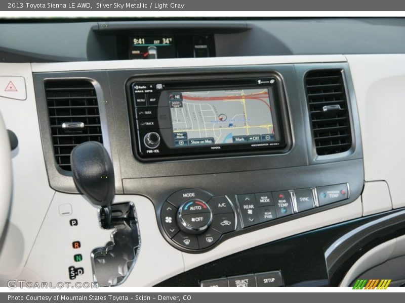 Silver Sky Metallic / Light Gray 2013 Toyota Sienna LE AWD