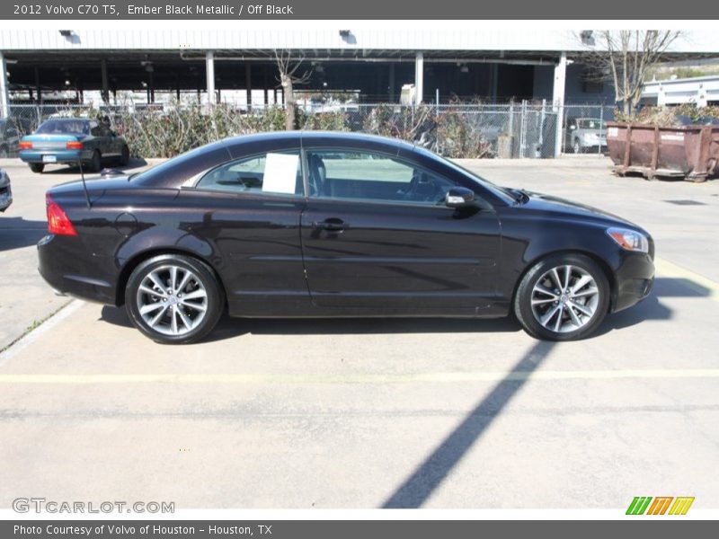 Ember Black Metallic / Off Black 2012 Volvo C70 T5