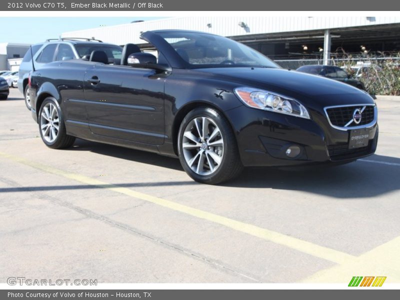 Ember Black Metallic / Off Black 2012 Volvo C70 T5