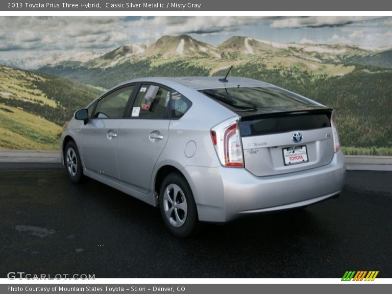 Classic Silver Metallic / Misty Gray 2013 Toyota Prius Three Hybrid