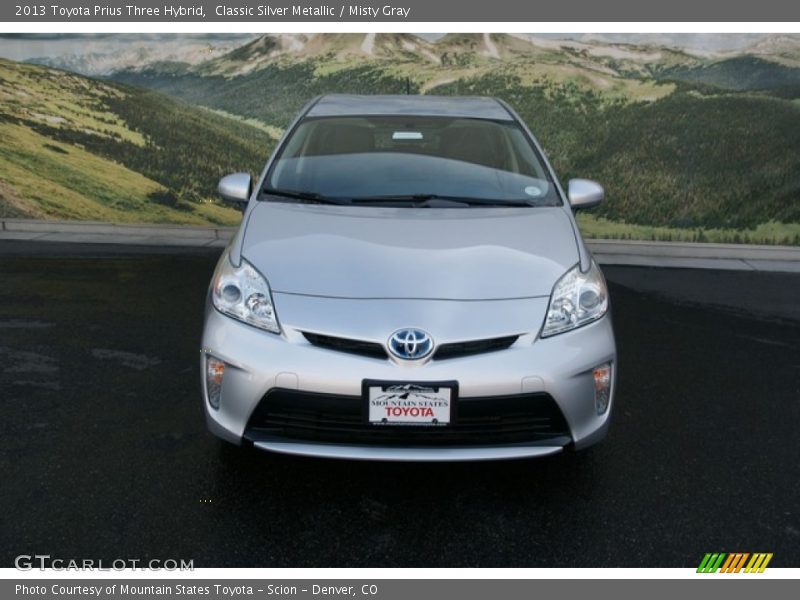 Classic Silver Metallic / Misty Gray 2013 Toyota Prius Three Hybrid