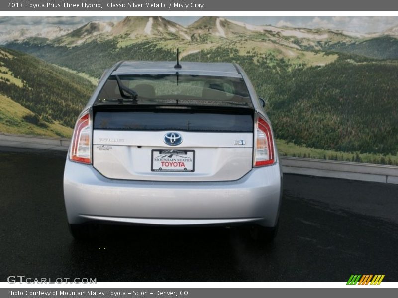 Classic Silver Metallic / Misty Gray 2013 Toyota Prius Three Hybrid