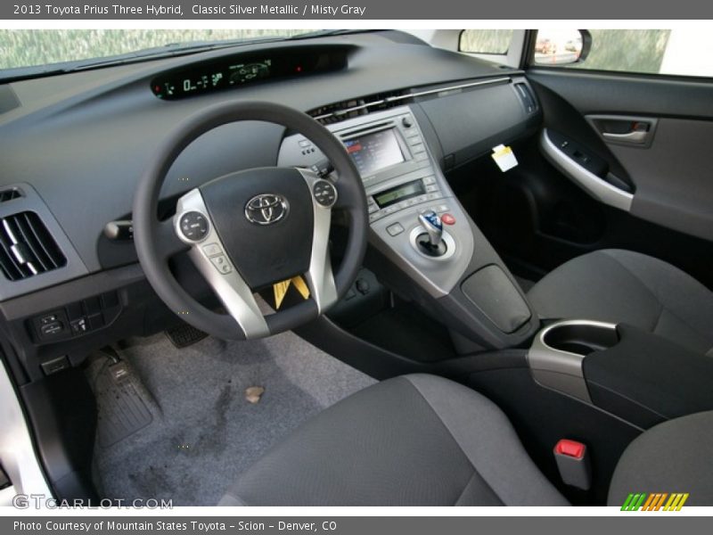 Classic Silver Metallic / Misty Gray 2013 Toyota Prius Three Hybrid