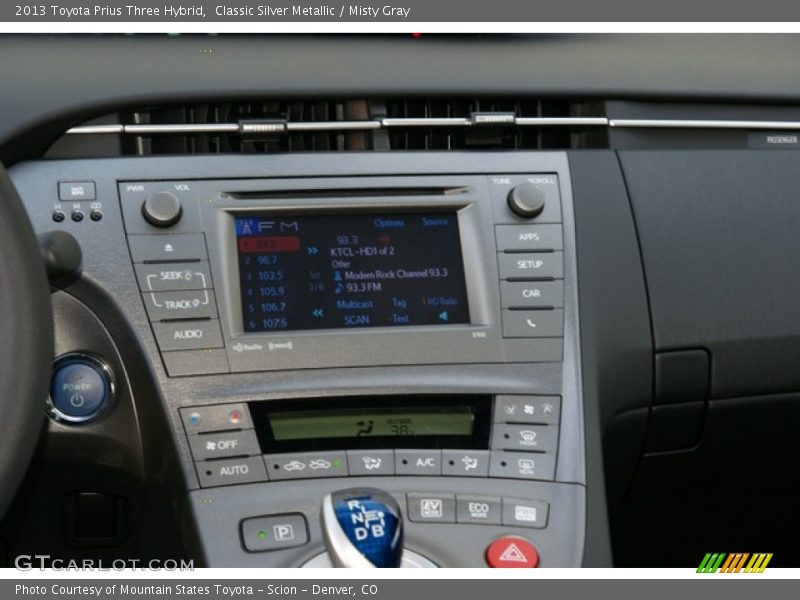 Classic Silver Metallic / Misty Gray 2013 Toyota Prius Three Hybrid