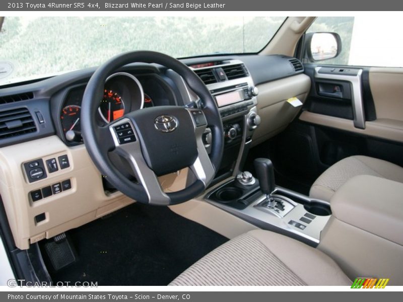 Blizzard White Pearl / Sand Beige Leather 2013 Toyota 4Runner SR5 4x4