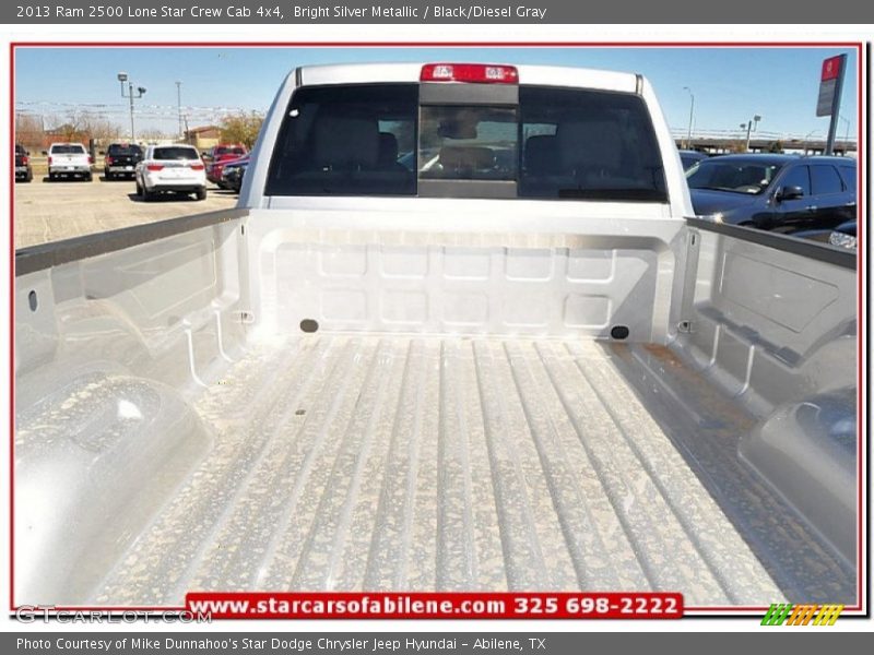 Bright Silver Metallic / Black/Diesel Gray 2013 Ram 2500 Lone Star Crew Cab 4x4