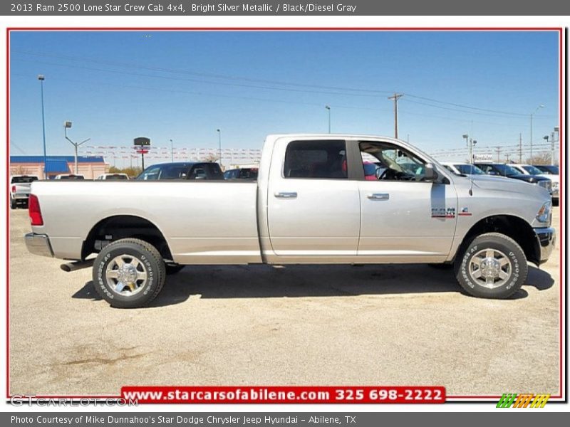 Bright Silver Metallic / Black/Diesel Gray 2013 Ram 2500 Lone Star Crew Cab 4x4