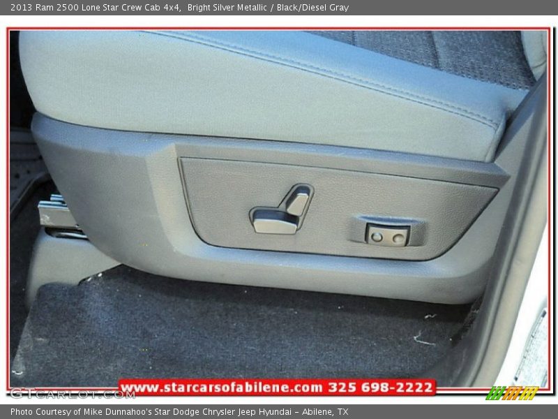 Bright Silver Metallic / Black/Diesel Gray 2013 Ram 2500 Lone Star Crew Cab 4x4