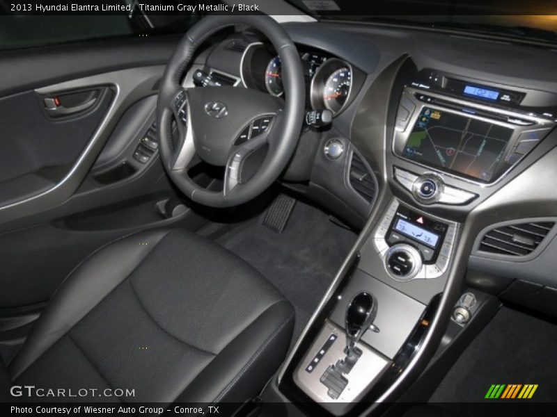 Titanium Gray Metallic / Black 2013 Hyundai Elantra Limited