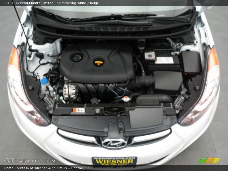 Shimmering White / Beige 2013 Hyundai Elantra Limited