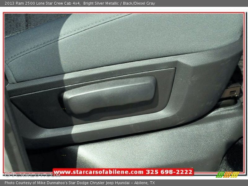 Bright Silver Metallic / Black/Diesel Gray 2013 Ram 2500 Lone Star Crew Cab 4x4