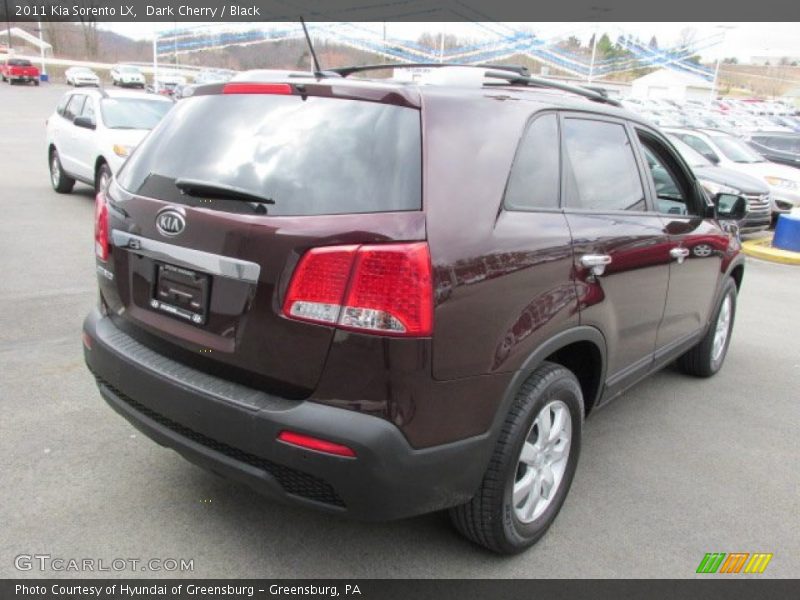 Dark Cherry / Black 2011 Kia Sorento LX