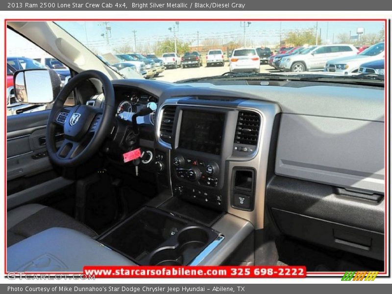 Bright Silver Metallic / Black/Diesel Gray 2013 Ram 2500 Lone Star Crew Cab 4x4