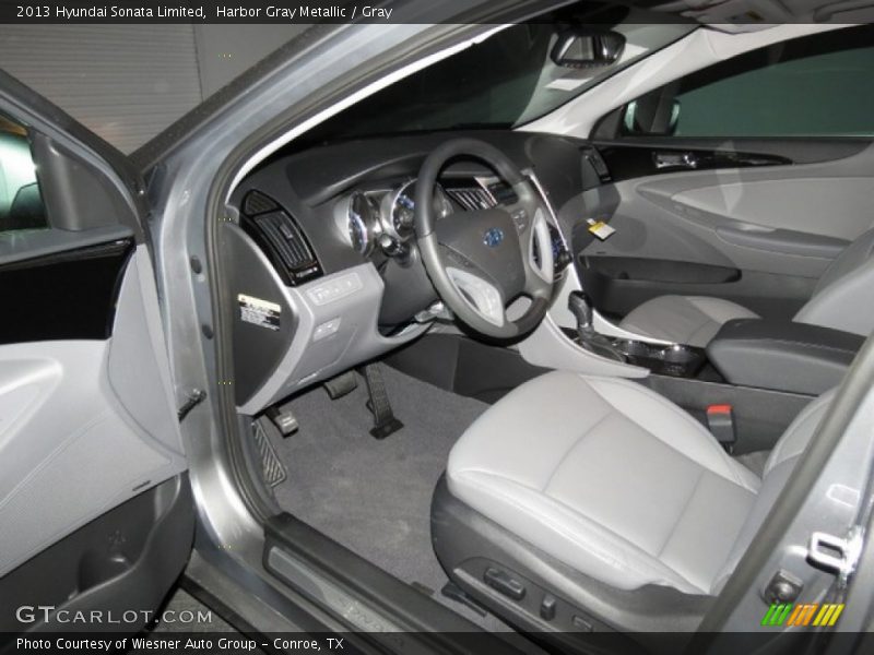 Harbor Gray Metallic / Gray 2013 Hyundai Sonata Limited