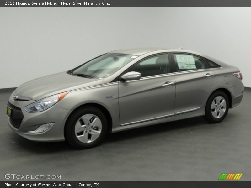Hyper Silver Metallic / Gray 2012 Hyundai Sonata Hybrid