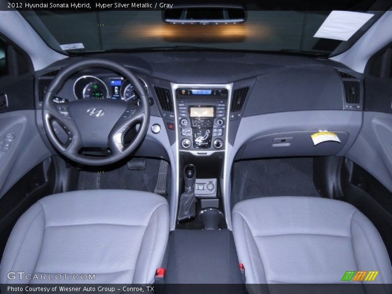 Hyper Silver Metallic / Gray 2012 Hyundai Sonata Hybrid