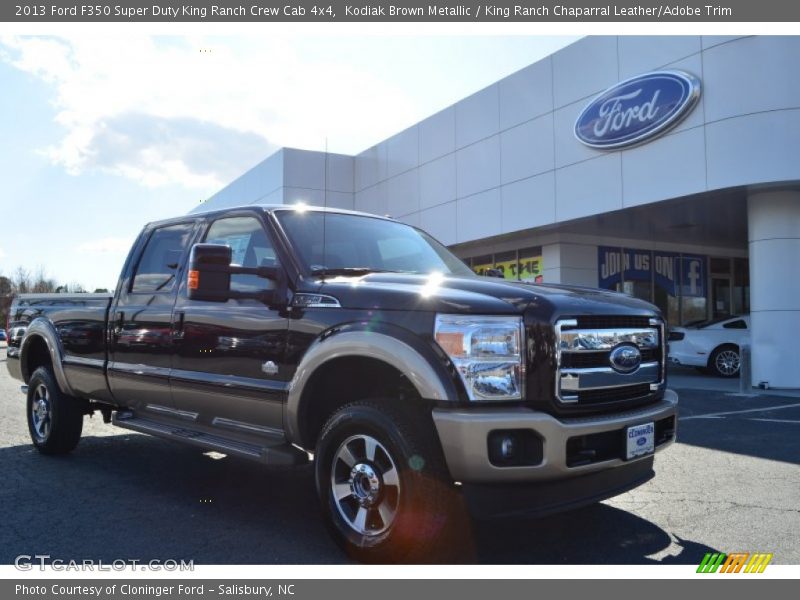 Kodiak Brown Metallic / King Ranch Chaparral Leather/Adobe Trim 2013 Ford F350 Super Duty King Ranch Crew Cab 4x4