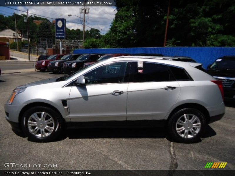 Radiant Silver / Titanium/Ebony 2010 Cadillac SRX 4 V6 AWD