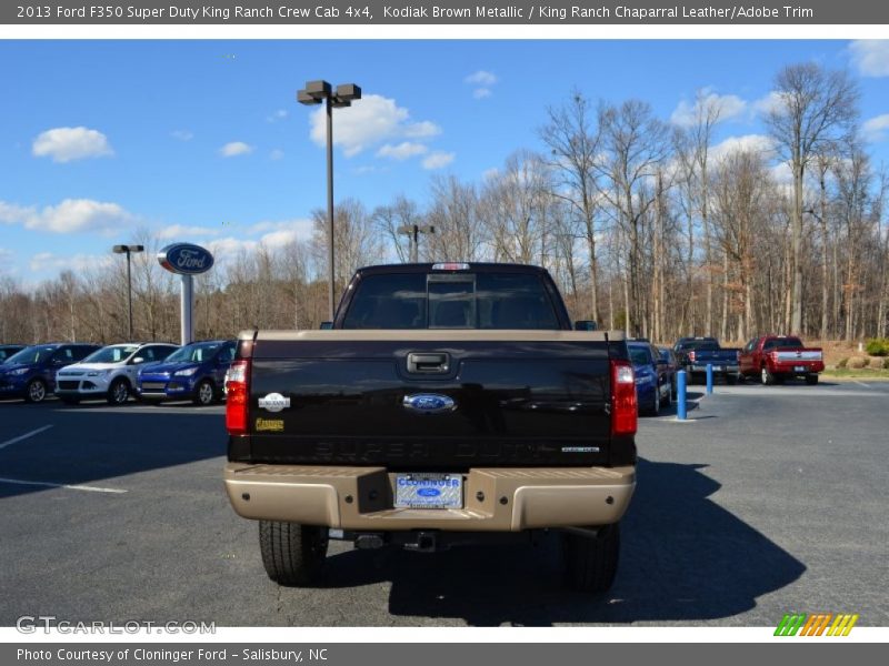 Kodiak Brown Metallic / King Ranch Chaparral Leather/Adobe Trim 2013 Ford F350 Super Duty King Ranch Crew Cab 4x4