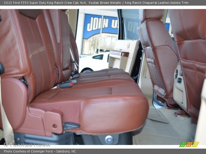 Rear Seat of 2013 F350 Super Duty King Ranch Crew Cab 4x4