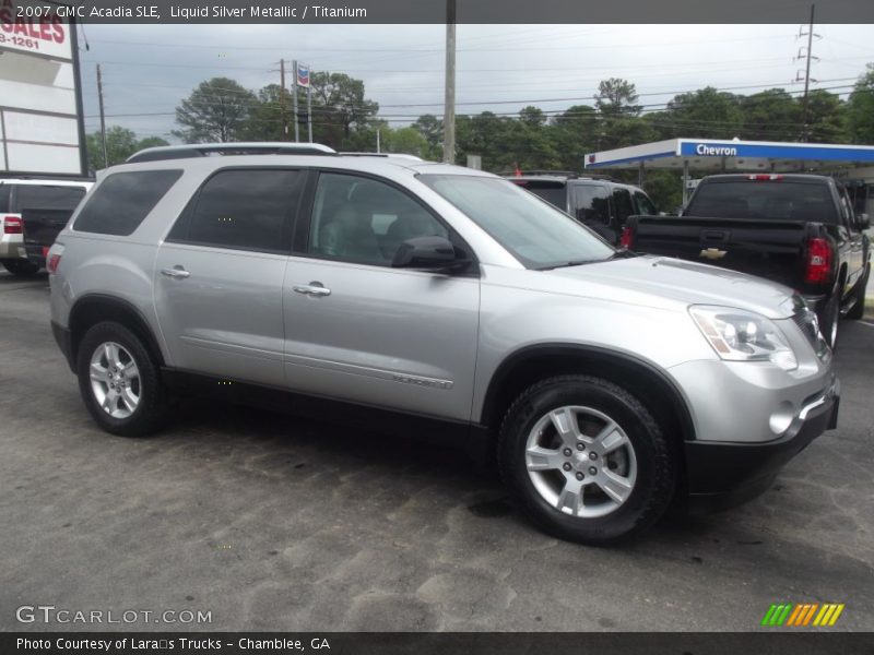 Liquid Silver Metallic / Titanium 2007 GMC Acadia SLE