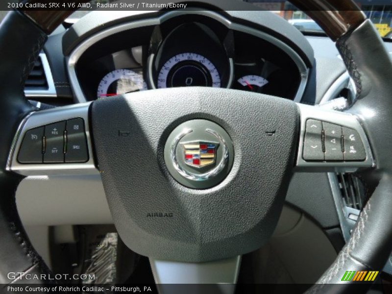 Radiant Silver / Titanium/Ebony 2010 Cadillac SRX 4 V6 AWD