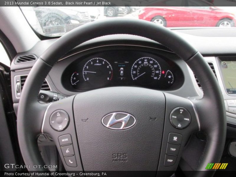 Black Noir Pearl / Jet Black 2013 Hyundai Genesis 3.8 Sedan
