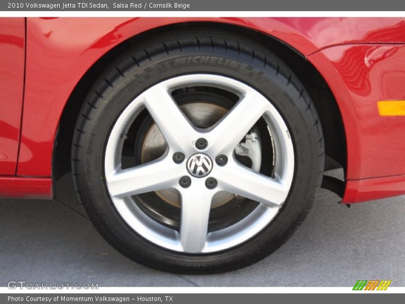 Salsa Red / Cornsilk Beige 2010 Volkswagen Jetta TDI Sedan