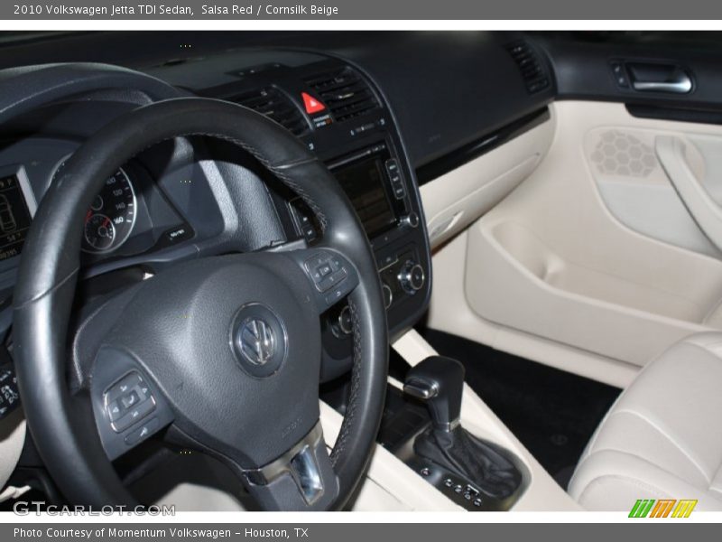 Salsa Red / Cornsilk Beige 2010 Volkswagen Jetta TDI Sedan