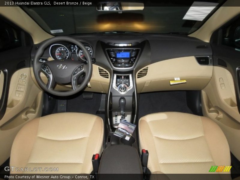 Desert Bronze / Beige 2013 Hyundai Elantra GLS